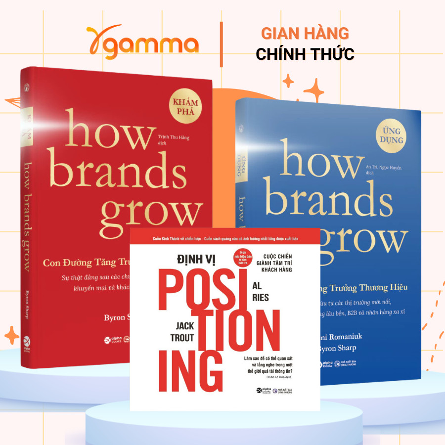 Sách - Lẻ/Combo: 2 Cuốn How Brands Grow (Khám Phá + Ứng Dụng) + Định Vị Positioning (Alpha Books)