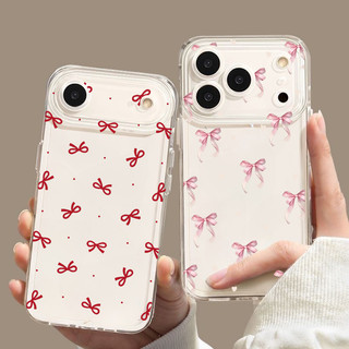 Ốp Điện Thoại Cho OPPO Reno 15F 13F 14F 15 11 12 13 14 Pro 5G Ốp Lưng Thời Trang Trái Tim Tình Yêu Dễ Thương Nơ Sóng Điểm TPU Bảo Vệ Camera Trong Suốt Silicon Chống Sốc Mềm Trong Suốt