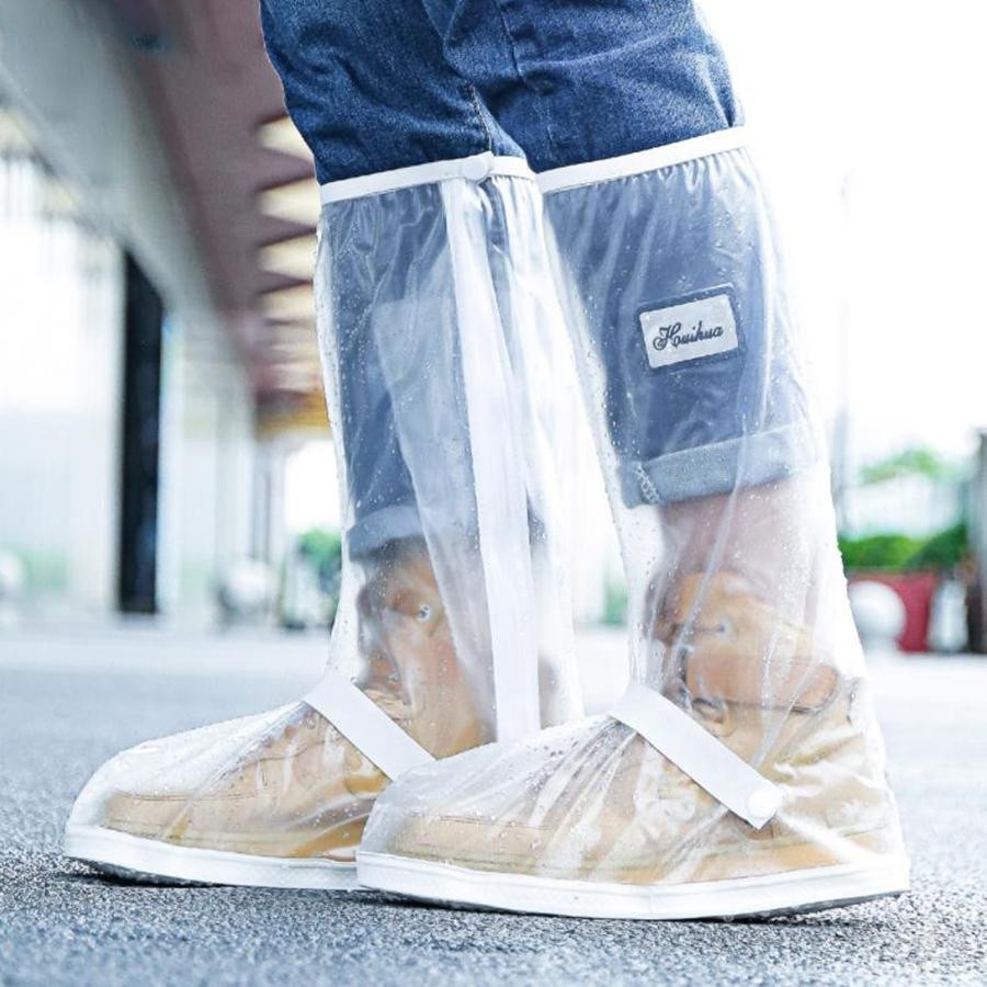 Ủng đi mưa-bọc giày đi mưa cổ cao với chất liệu nhựa PVC 2 lớp - Hàng Cao Cấp