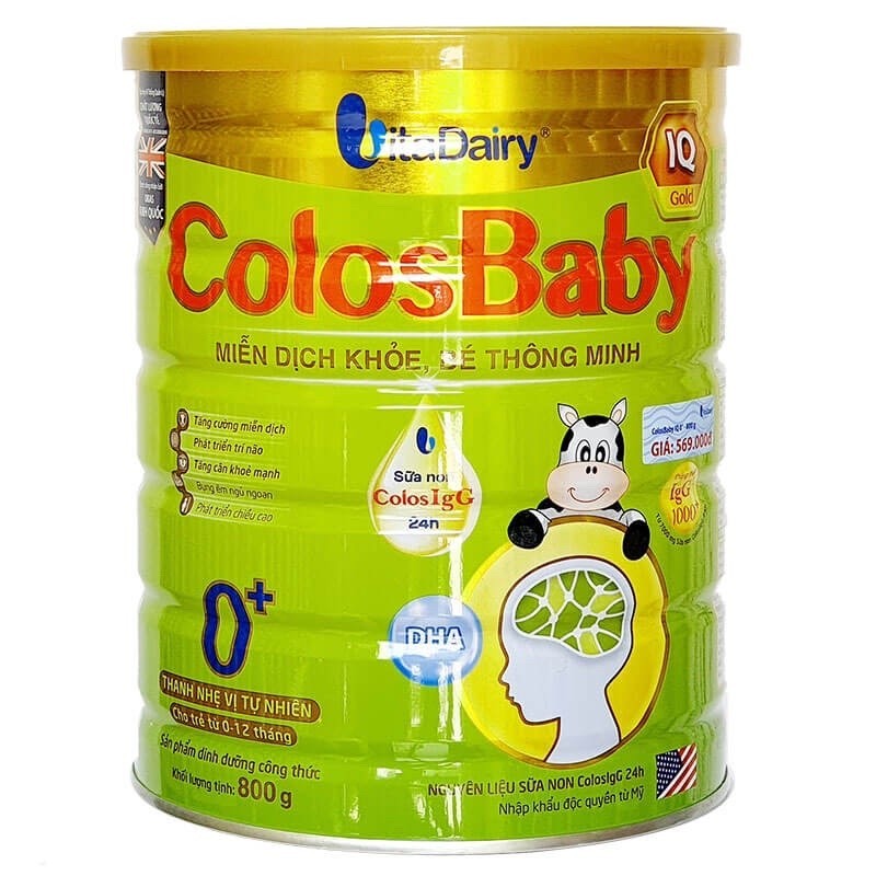Sữa Colosbaby IQ 0+,1+,2+ đủ số lon 800gr (Date 2027)