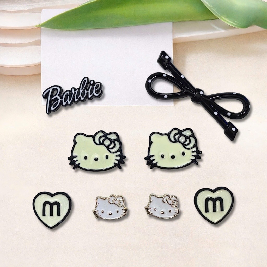 Set Charm Kitty Nơ Đen Barbie Dễ Thương - 3 PHIÊN BẢN CỰC TREND
