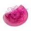 Mũ Fascinator MERIGGIARE, Ruy Băng Lưới Hoa Thanh Lịch Tóc Thả Fascinator Mũ Lông Vũ Cưới Cô Dâu