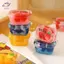 HFTOY 3 Nhà Búp Bê Mini Siêu Thị Nhựa Kín Tổ Hợp Trái Cây Mô Hình Mô Phỏng Trang Trí Thực Phẩm ~