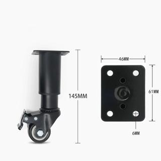 Bánh xe để bàn YMIFI, Thắt lưng phanh Bánh xe xoay bằng thép không gỉ, Tủ chân đồ nội thất có thể điều chỉnh hạng nặng bền bỉ