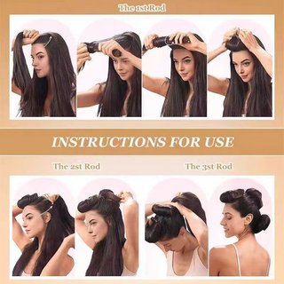 Thanh uốn tóc không nhiệt – Chất bọt mềm – Không hư tóc, dùng ngủ tiện lợi – Sóng to 3cm, có móc cố định