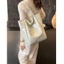 SQ11 Túi tote dung tích lớn hợp thời trang retro túi đeo vai da dầu đa chức năng