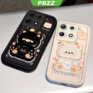 Ốp Lưng Cho Infinix Note 30 5g Infinix Note 30 pro 4g Vỏ Điện Thoại Vỏ Mềm Silicon Chống Sốc Thiết Kế Mới Thẩm Mỹ Gương Xoay Gấu Dễ Thương Có Giá Đỡ JTXXZJ01