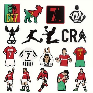 Set Charm CR7 Số 7 Huyền Thoại – Charm Bóng Đá Cute Trang Trí Dép (20 Món)