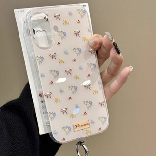 Áp dụng cho IPhone 17 16 15 14 13 12 11 Pro Max XR XS MAX 78PLUS Hoa vỡ Bowknot trường hợp điện thoại