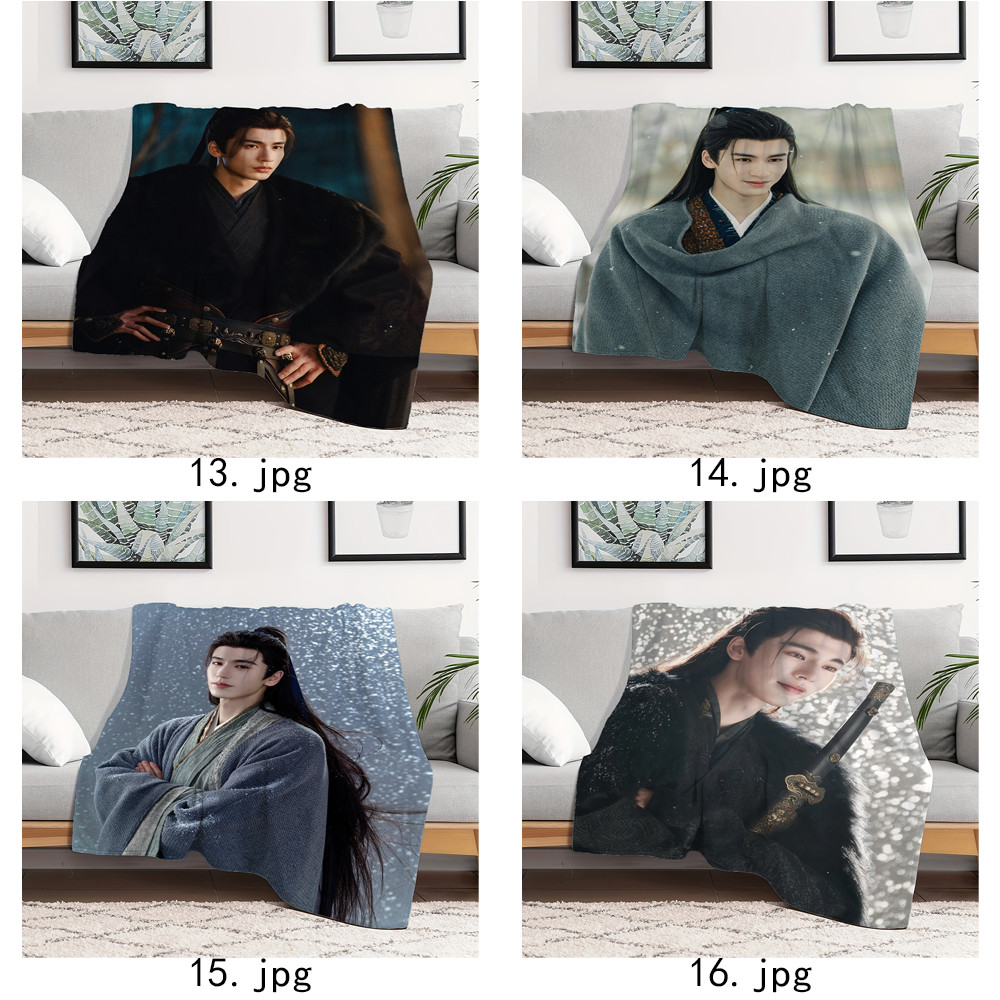Zhang LingHe Chăn Flannel, Theo đuổi Ngọc bích In một mặt Chăn Flannel Điều hòa không khí Chăn