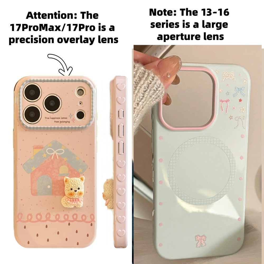 Ốp điện thoại mềm hình trái tim tình yêu 3D cho iPhone 17 Pro Max 16 15 14 13 Vỏ bảo vệ chống sốc