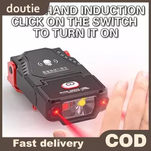 Doutie Đèn pha cảm biến LED cho câu cá và cắm trại, sạc USB tiện lợi