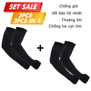 Muaison Set Sale - Cặp Tay Áo Xe Đạp Mùa Hè với Vòng Tay Làm Mát, Dành Cho Hoạt Động Ngoài Trời