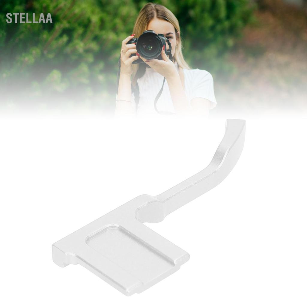 stellaa Acouto Hợp kim nhôm Camera kim loại Tay cầm có ngón tay cái với bộ bảo vệ nắp đế nóng Dễ dàng lắp ráp và tháo rời Thiết kế tiện dụng lâu dài cho GFX-50R Mirrorless (Màu đen)