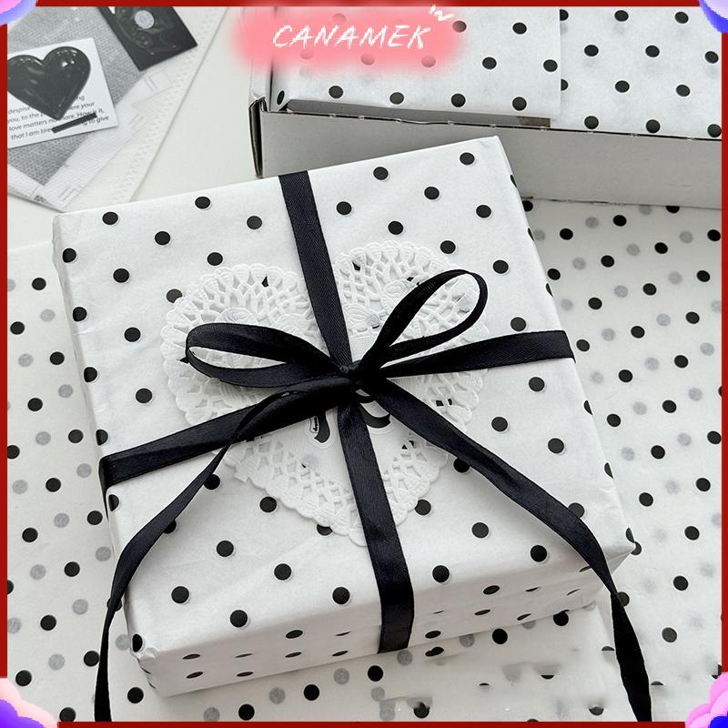 CANAMEK Giấy Sydney Polka Dot, giấy đính cườm tay, giấy gói hoa, bó hoa, quà tặng bánh nướng CSF