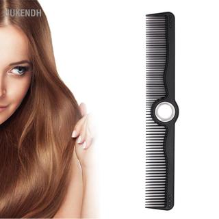 Uukendh HURRISE Đen Xoay Lược Công Thái Tạo Kiểu Tóc Cắt Với ​​Fidget Spinner Trung Tâm Dành Cho Nam Nữ Dày Mịn Xoăn Thẳng