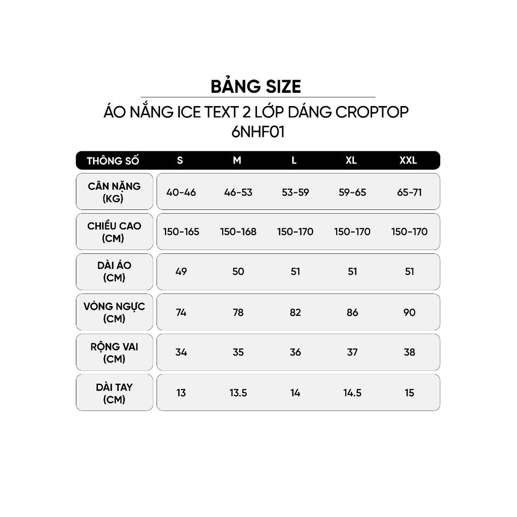 Áo chống nắng nữ CARDINA 2 lớp chất liệu Icetext chống tia UV hiệu quả 6NHF01