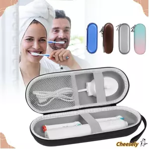 Bàn chải đánh răng điện CHEESELY, Giá đỡ bàn chải đánh răng vỏ cứng chống bụi, Bộ sắp xếp bộ sạc bàn chải đánh răng EVA chống nước di động cho hành trình du lịch