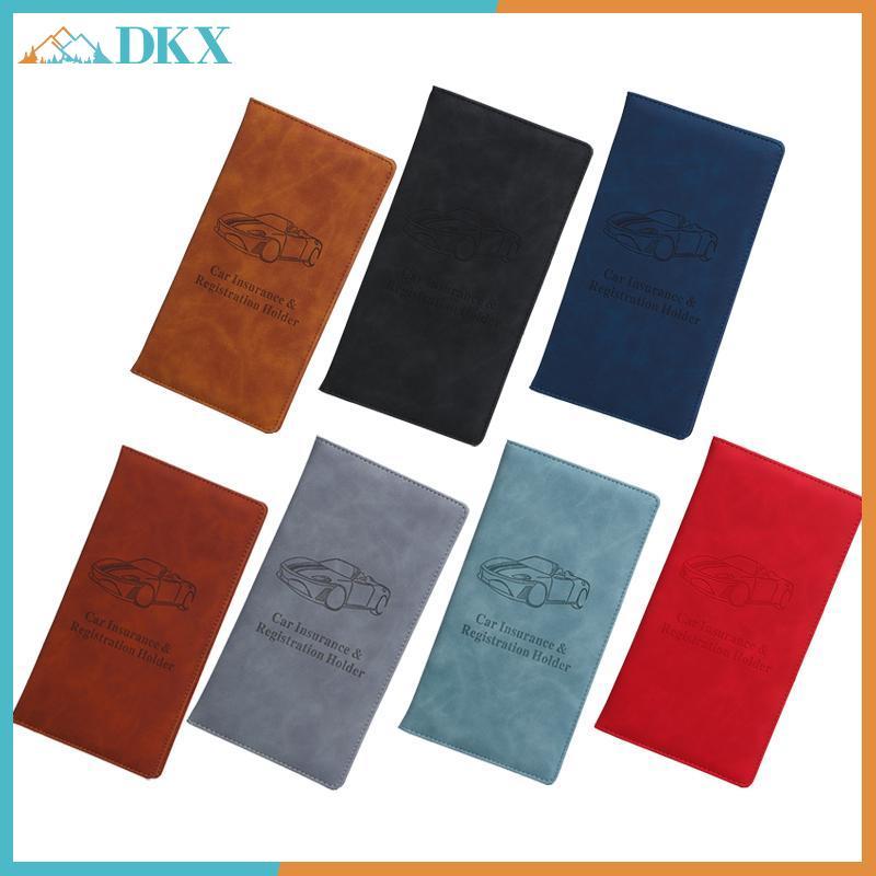 Hộp đựng thẻ bảo hiểm và đăng ký ô tô DKX có sức chứa lớn cho thẻ và giấy tờ sắp xếp mỏng cho tài liệu ô tô Du lịch theo chủ đề.
