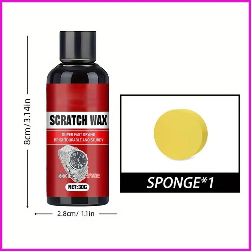 Bộ đánh bóng đồng hồ 30ml kèm bọt biển, giải pháp sửa chữa cho thép không gỉ và kim loại