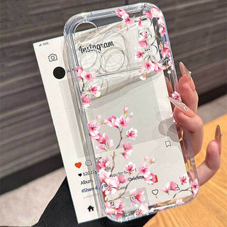 Vỏ hoa hoa thời trang dành cho Xiaomi Redmi Note 15 14 13 Pro Plus Note15 Note14 4G 5G Ví trong suốt sang trọng Mềm nghệ thuật Retro Vỏ silicon