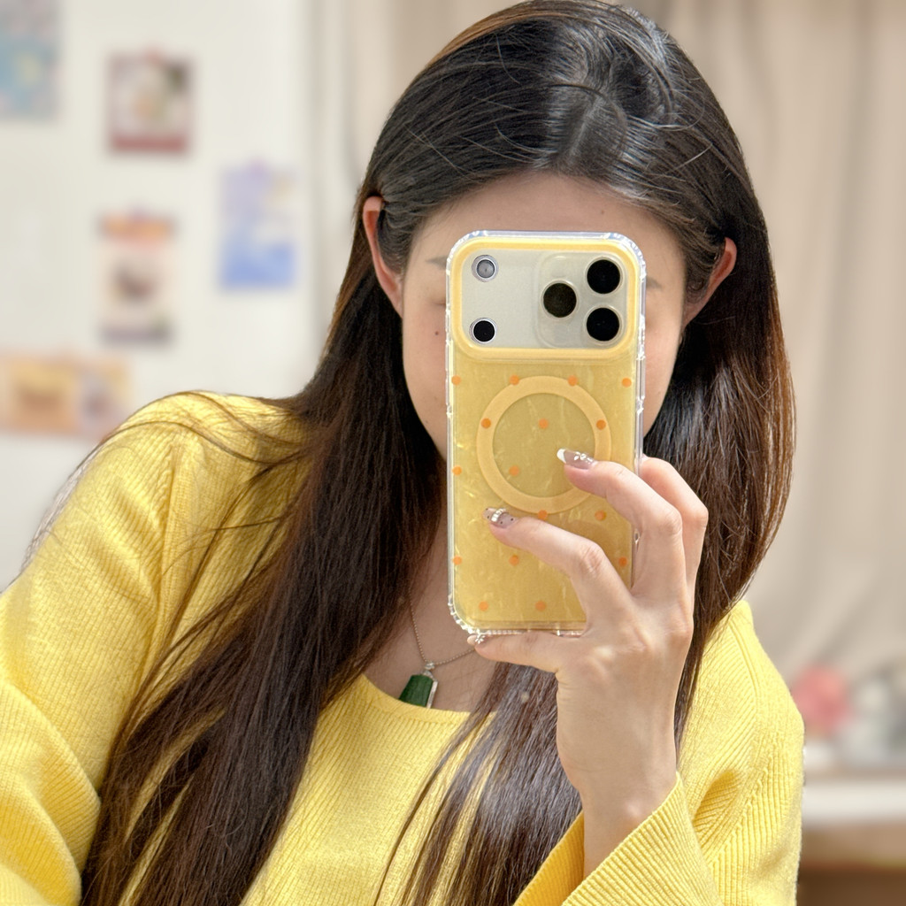 Ốp điện thoại chấm gợn sóng vỏ hút từ tính cho IPhone 17 Pro Max 17 16 15 14 Vỏ điện thoại chống rung