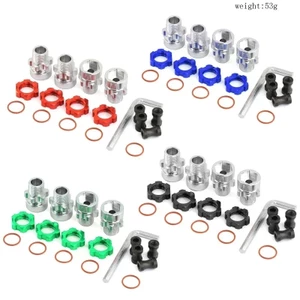 Kim loại 12mm đến 17mm Splined Wheel Hex Hub Adapter cho Traxxas 1 / 10 Slash 2WD 4X4 Rustler Stampede 2WD 4X4 RC Xe Nâng Cấp Phần