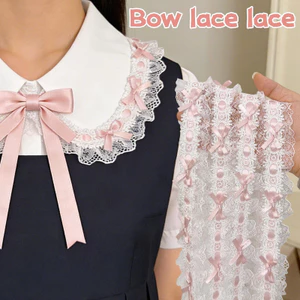 Ren có nơ 3D phong cách Pháp cho quần áo Gothic/JK và trang trí gói quà