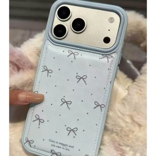 Dành Cho IPhone 17 Air 16 15 14 13 12 11 Pro Max X XR XS Max 7 8 Plus Đơn giản Wave Point Bowknot trường hợp điện thoại