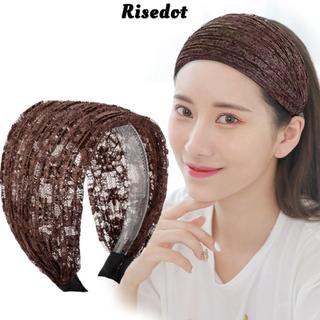 Dây buộc tóc lưới ren RISEDOT - Ren co giãn, chống trượt, phù hợp với mũ nón và phụ kiện tóc thanh lịch