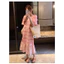 Trang phục bà bầu mùa hè - Váy chiffon dáng Ashort sleeves, họa tiết kẻ sọc ngọt ngào