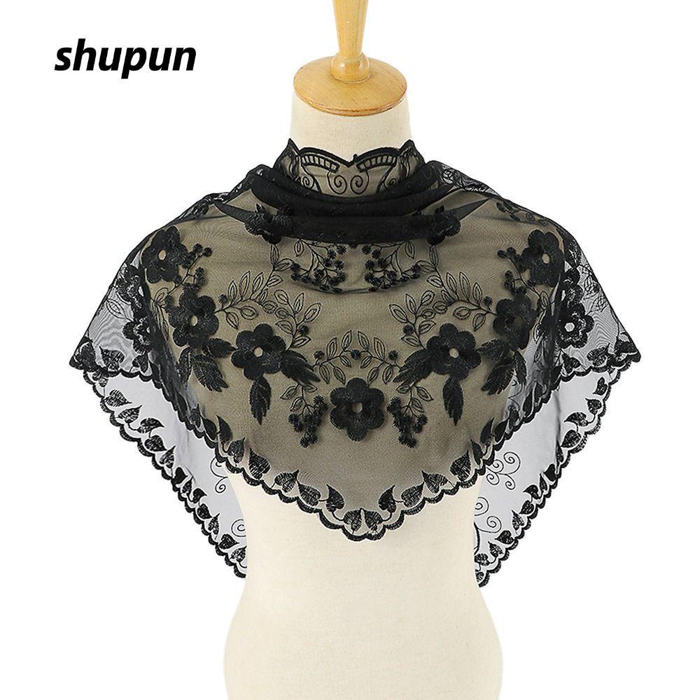 Bandana ren hoa dành cho nữ, phong cách vintage sang trọng