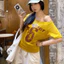 Áo đeo vai VVDZA, Tay ngắn in chữ Y2k, Cổ xiên thời trang Body Crop Top Phong cách cổ điển