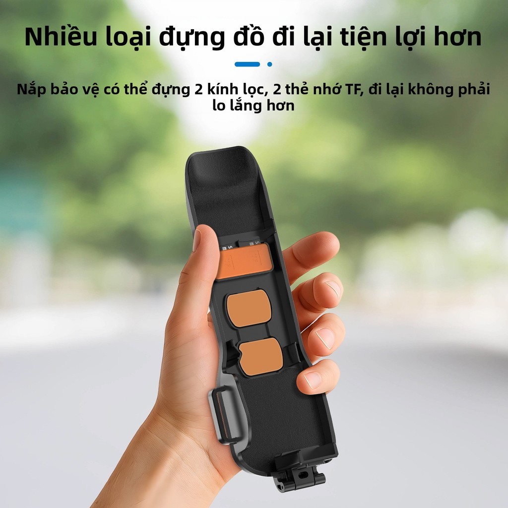 Nắp ống kính + Ốp lưng màn hình DJI Osmo Pocket 3 – Vỏ cứng bảo vệ màn hình & cụm gimbal – Phụ kiện thiết yếu