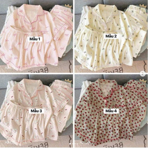 BỘ PYJAMA NỮ 3 MÓN 12 MẪU