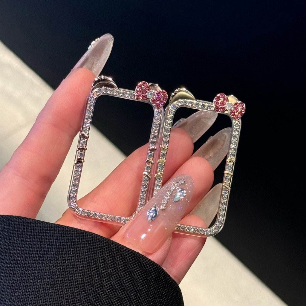 Ốp Kim Cương Bling Cho Huawei Band 11 Vỏ Bảo Vệ Cứng Rỗng PC Ốp Lưng Cho Huawei Band 10 9 8 Vỏ Bảo Vệ