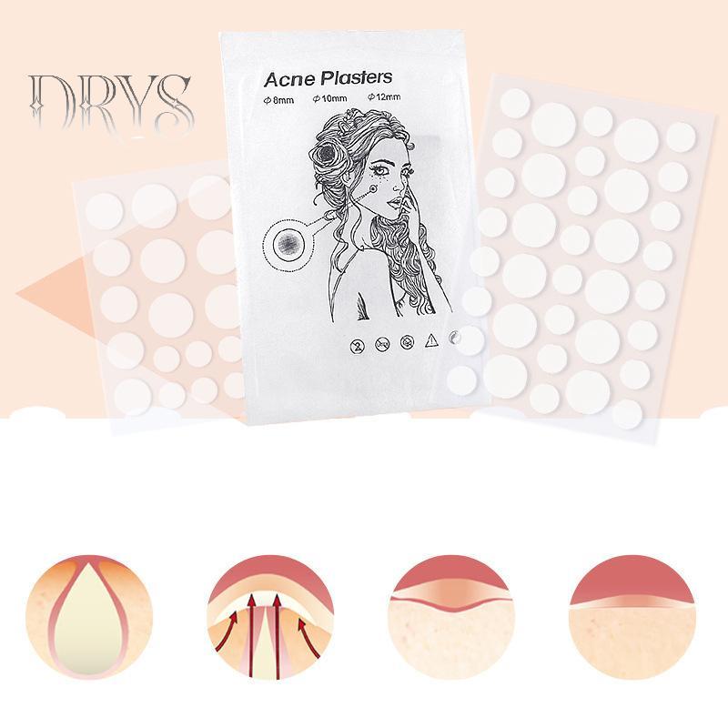 24/36 Miếng Hydrocolloid Chống Thấm Nước Hình Tròn Che Khuyết Điểm Điều Trị Mụn