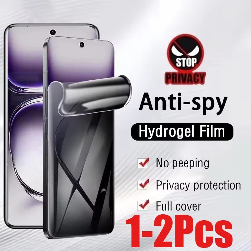 1-2 Chiếc Full Cover Siêu Mỏng Bảo Vệ Màn Hình Matte Film Cho Xiaomi 14 14T 15 15S 15T Ultra Pro Civi Anti Spy Privacy Chống Ánh Sáng Xanh Hydrogel Film HD Phim Mềm