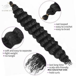 Tóc giả boho xoăn gợn sóng sâu, chất liệu tổng hợp, phù hợp tạo kiểu tóc xoăn và gợn sóng