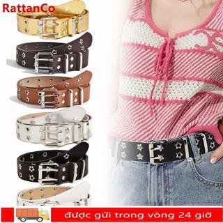 Thắt lưng đinh tán RATTANCO phong cách punk rock và gothic, dây da phù hợp cho style hip hop