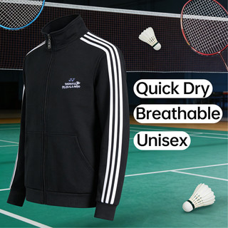 YONEX Nam Nữ Mới Hợp Thời Trang Thương Hiệu Thu Đông Đi Xe Đạp Ngoài Trời Huấn Luyện Áo Khoác Cầu Lông Dài Tay Áo Thể Thao Thoáng Khí Và Thoải Mái