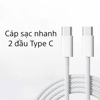 HỖ TRỢ BÁN SỈ Cáp sạc nhanh bọc dù cho phone 8 đến 17PRM dây sạc nhanh dài 1m - Hàng sẵn, giao nhanh