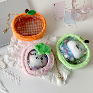 Quyến rũ itabag nữ PVC trong suốt hình quả táo dễ thương