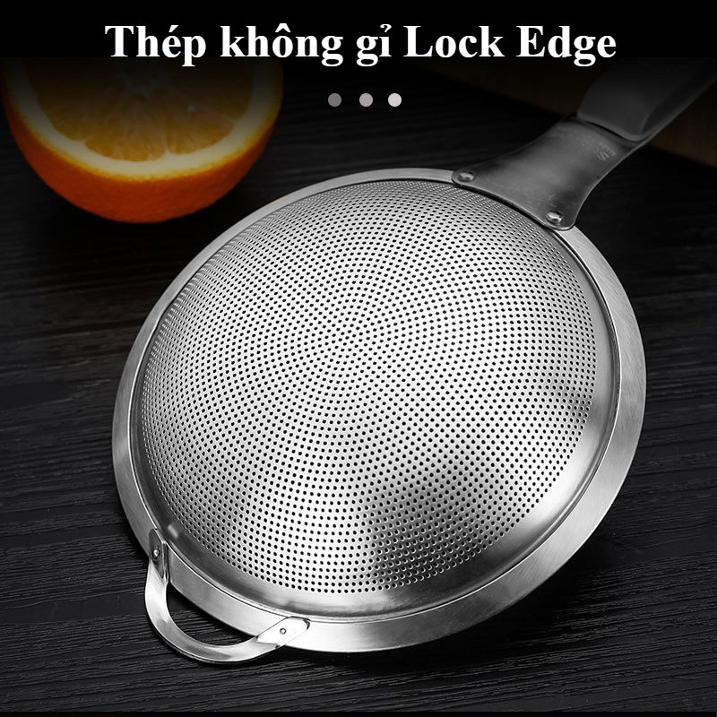 Rây Lọc Inox 304 đa Năng, Chống nóng tai gác, Chống gỉ và chống dính, Đa Năng Bếp, Dễ dàng vệ sinh