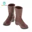 Giày bốt đi bộ đường dài nam lính tỷ lệ màu nâu thủ công 1: 6, hành động nam 12 Inch, chân