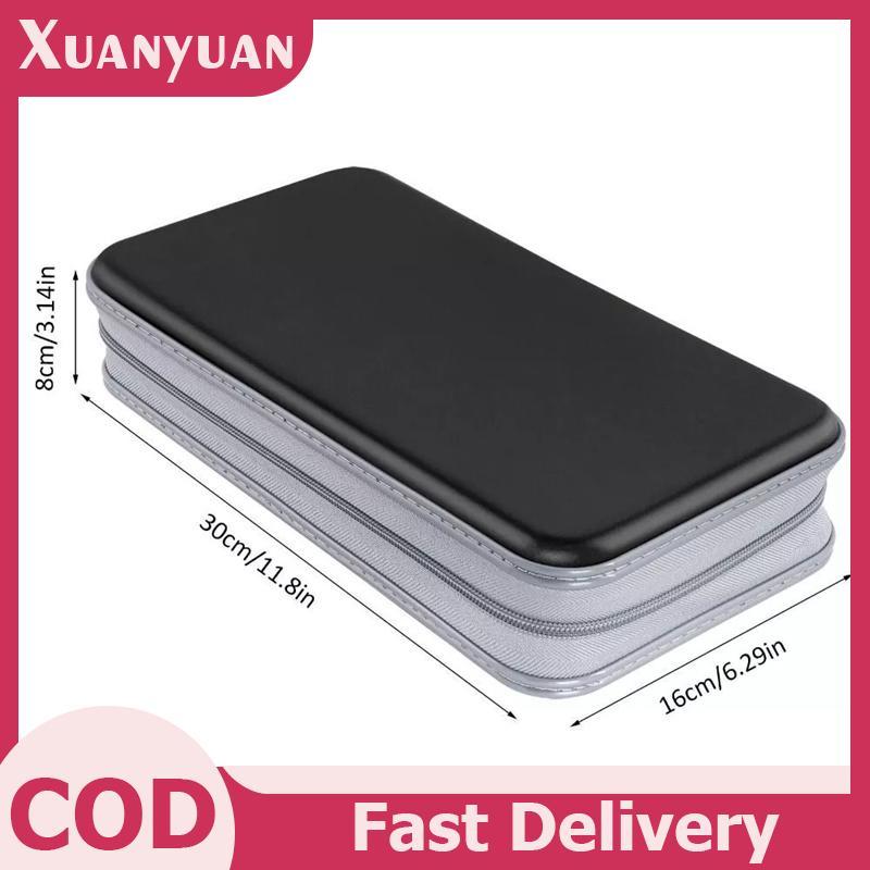 XUAN 80 Tờ CD DVD Mang Theo Bao Đựng Đĩa Đựng CD Tay Ví Album Hộp Cứng Gói Nhựa Đĩa DVD Đĩa VN