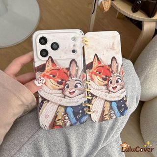 Ốp điện thoại Cặp Đôi Zootopia Tương Thích Cho OPPO Reno 15 Pro 14 13 9 Pro 8 A58 A58X A78 Find X9 Pro X8 X8S A9 A5 Hoạt Hình Sĩ Quan Dễ Thương Thỏ Judy & Cáo Judy Năm Mới Màu Đỏ Ốp điện thoại