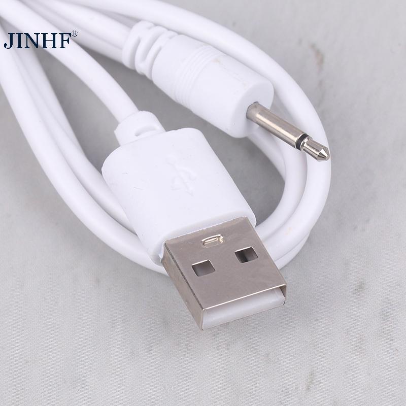 Cáp sạc JINHF USB 2.5 Dây nguồn âm thanh cho máy mát xa có thể sạc lại Phụ kiện nguồn USB HOT