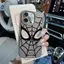 Mặt lưới Spider-Man phù hợp với vỏ điện thoại 16 Promax, mẫu mới 16, hoa văn lựu, 15 Pro giả da, 14 bộ