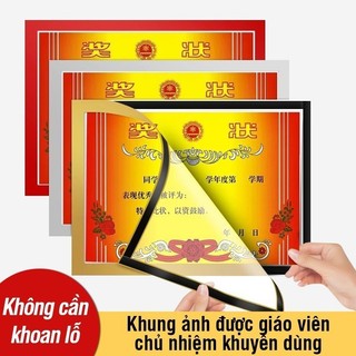 Khung ảnh nam châm trong suốt A4, giải pháp trang trí thông minh, dán tường dễ dàng giữ ảnh chắc chắn